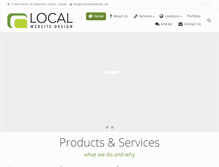 Tablet Screenshot of localwebsitedesign.com
